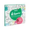 Póster Xl para colorear 4 estaciones + lapiz semillas