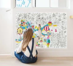 Póster Xl para colorear Kawaii