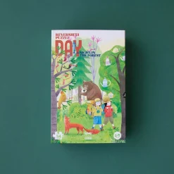 Puzzle night and day in the forest