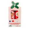 Set de 2 bálsamos labiales bunny navidad (Mango y caramelo)