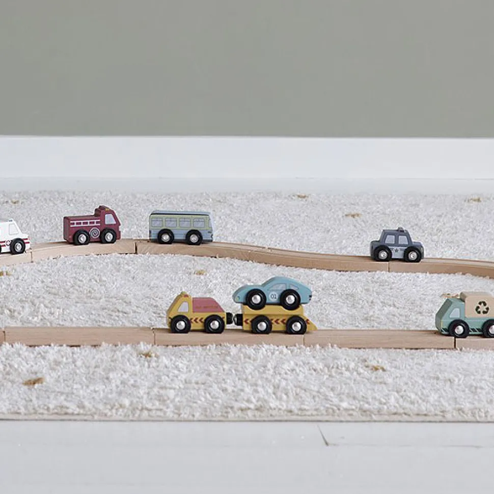 set de 9 vehículos sistema de trenes