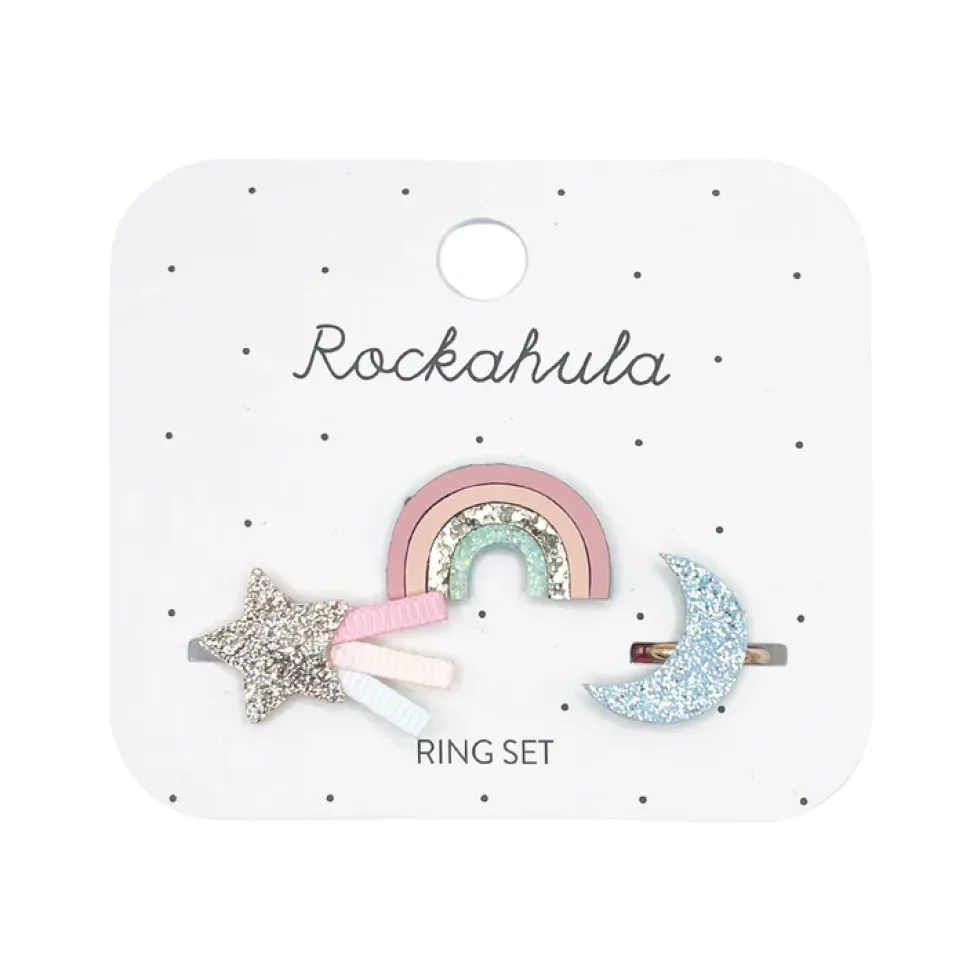 Set de anillos arcoiris Rockahula