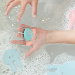 Set de masa para baño rosa y azul con Bloop y Ploofy