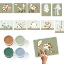 Set de pintura de dedos forest friends