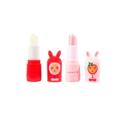 Set de 2 bálsamos labiales bunny navidad (Mango y caramelo)