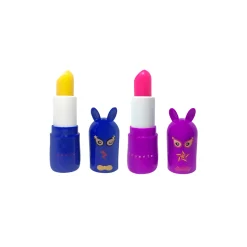 Set de 2 bálsamos labiales Super Heroes (Kiwi y Frambuesa)