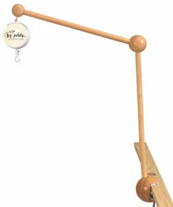 Soporte músical de mader para colgar un móvil o juguetes