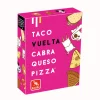 Taco, vuelta, cabra, queso, pizza