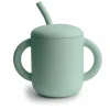 Taza didáctica más pajita silicona cambridge blue